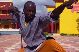 非洲少林寺 总教头释延明#非洲 #弘扬传统文化传播正能量