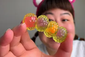 水果味果汁爆浆软糖#美食 #零食 #糖果 #零食推荐视频封面