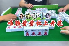 麻将：四家都有杠，唯独芳芳杠上花#麻将 #四川麻将视频封面