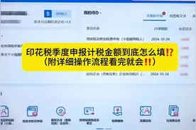 印花税计税金额到底怎么填？详细操作流程来了#会计实操 #会计视频封面