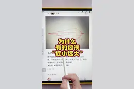 为什么有的透视“近小远大”？ #透视 #画画 #零基础学画画 #procreate