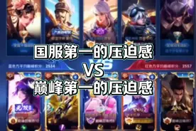 国服第一的压迫感ⅤS巅峰第一的压迫感#王者荣耀