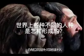 世界上各种不同的人种是怎样形成的？#每天跟我涨知识 #科普一下视频封面