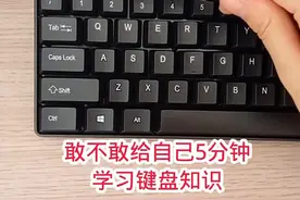 敢不敢给自己五分钟学习键盘知识 #0基础学电脑 #电脑知识 #办公软件 #计算机 #电脑培训