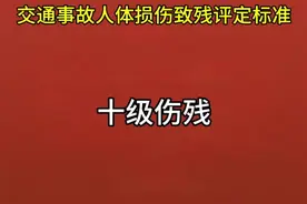 交通事故人体损伤致残评定标准，十级伤残#交通事故赔偿视频封面