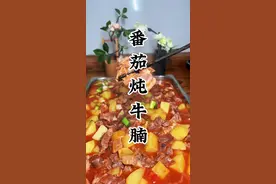 一道软烂入味的番茄炖牛腩，没得三碗饭杀不到聒哟#家常菜 #番茄炖牛腩