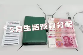 5月生活费预算分配vlg #记账本 #日常vlog #手帐本 #省钱攻略