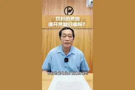 农村的荒地谁开荒就归谁吗？#农民关心的话题 #律师普法 #农村政策视频封面