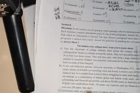 #四六级 #英语  今天长篇错一个 15:24 运气好最后俩都蒙对了