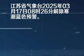 江苏省气象台解除寒潮蓝色预警[Ⅳ级/一般]视频封面