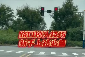 路口掉头规则，新手学会以后避免扣分和罚款！ #每天一个用车知识 #驾驶技巧 #带你懂车视频封面