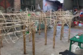 纸扎牛制作过程 #纯手工打造 #制作过程 #纸扎