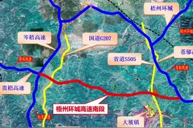 梧州环城高速南段火热修建中了！ 预计2026年就会通车，会缓解G80堵车现象，今年春运返程堵在梧州高速的车主，通车之后以后终于不用那么堵心了！#春运返程 #梧州 #返程高峰 #年后返程视频封面