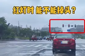 左转车道，红灯时能不能掉头？ #驾驶技巧 #每天一个用车知识视频封面