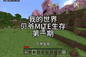 【我的世界】贝爷mite生存第一期，一天半获得2铜粒#我的世界