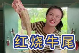 江苏远嫁河北的农村媳妇今天又捣鼓了啥？都说秋天吃牛尾顺风又顺水，毛霜今天买了一条牛尾巴，炖个红烧牛尾，吃着真下饭！#炖牛尾巴 #我在乡村做美食 #新农人计划2024  #记录真实生活 #乡村生活家