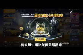 里面的先驱者背包可能是永久的哦！#和平精英地铁逃生 #地铁逃生