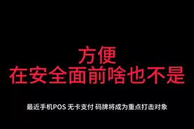 手机POS 无卡支付 小微商户收款码 会越来越正规 欢迎留言评论视频封面