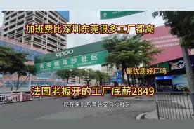 法国老板在东莞长安镇开的工厂工资待遇有多高？看看就知道视频封面