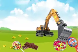 小挖掘机明白了没经过别人同意不能乱动别人的东西，工程车动画视频封面