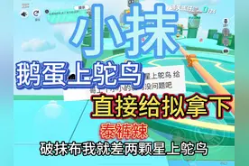 #蛋仔派对 鹅蛋上鸵鸟 直接拿下#小抹