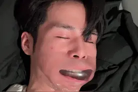 网上给男友买的止鼾神器好像有点用，好像又没有用哈哈哈#情侣日常 #整蛊 #意想不到的结局#测试男友视频封面