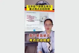 五年级下册 第五单元考点总结和梳理.——人物描写基本方法。#小学语文 #作文技巧 #阅读理解 #必考考点视频封面