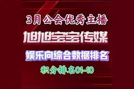 #旭旭宝宝传媒 3月游戏主播综合数据前十名，还是有些变化的视频封面