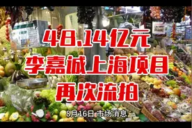 48.14亿元！李嘉诚上海巨无霸项目再次流拍 #大宗资产信息云视频封面