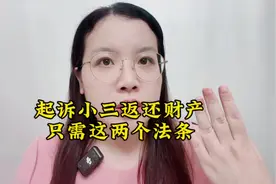 起诉小三返还财产只需这两个法条#广州婚姻律师吕丹视频封面