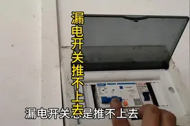 漏电保护器推不上去，零火线更换一下就好了，到底是线路的问题
