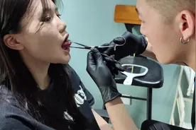 舌钉#穿孔 #穿孔师 #舌钉