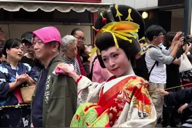 日本东京花魁道中 日本东京花魁道中#日本 #日本文化 #花魁 #vlog视频封面