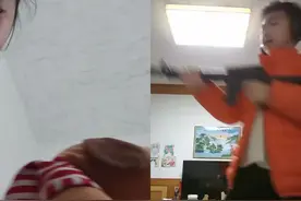 和  一起 #合拍 无头熊vs警察。视频封面