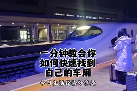 一分钟教会你坐高铁快速找到自己的车厢