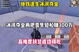 冰河夺金两把雪隼轻松300万得吃 #和平精英地铁逃生 #神盾流