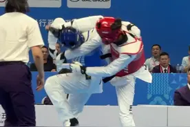 十五运跆拳道女子57公斤级决赛 山东选手尹元红摘银