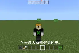 #变色羊教程 #我的世界