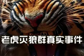老虎灭狼群真实事件！ #弱肉强食的动物世界 #老虎 #狼 #动物世界 #动物世界的战斗视频封面