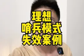 粉丝投稿，理想哨兵模式失效案例#理想L9 #理想L8 #理想L7视频封面