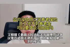 公司没有给员工买养老保险，员工领不到养老金，怎么办？视频封面