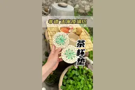#乡村守护人 #非遗 #玉米皮变废为宝 #手工diy #制作过程 答应大家的玉米皮茶杯垫教程终于做好了。视频封面