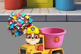 翻斗卡车偷懒把垃圾扔路边要罚扫一天，启蒙早教儿童益智动画 #儿童动画 #益智动画 #汪汪队 #汪汪队立大功 #工程车玩具视频封面
