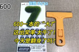 600一本的“大7”刮刮乐，粉丝呼声最高的，这出奖率太牛了