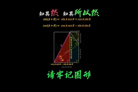 图解秒懂三角函数-正弦余弦两角和公式 #高中数学 #高中 #三角函数 #学霸秘籍 #数学思维