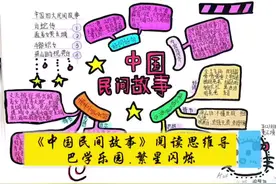 《中国民间故事》阅读思维导图，巴学乐园.繁星闪烁#记录校园生活