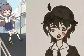 画一个超酷的二次元男孩儿#儿童简笔画