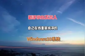 新手小白不求人自己重新做纯净系统，360系统重装大师操作方法视频封面