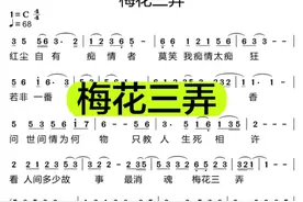 #梅花三弄 #简谱 #简谱教唱 #音准 #梅花三弄简谱视频封面