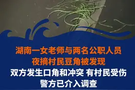 湖南一女老师与两名公职人员夜摘村民豆角被发现，双方发生口角和冲突，有村民受伤。警方已介入调查。#湖南 #老师 #豆角 @抖音短视频视频封面